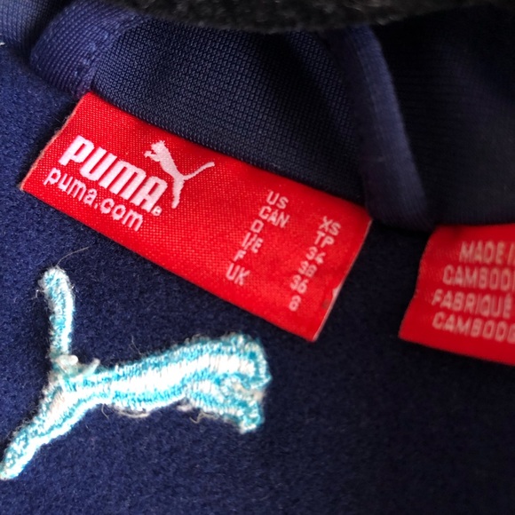 Blue Puma Athleisure Jacket Size XS - Picture 2 of 2